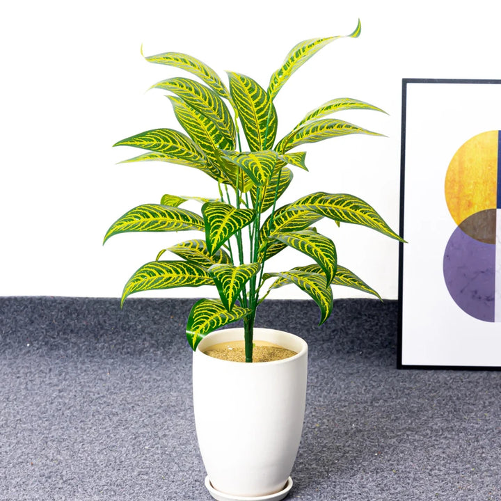 Large Artificial Tropical Plant – Real Touch Magnolia and Palm Leaves