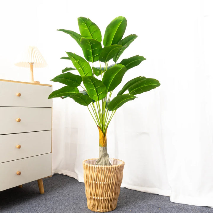 100cm Artificial Banana Tree – 24 Heads Tropical Plant Decor