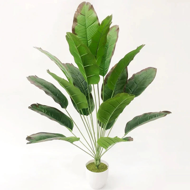 80cm Artificial Banana Tree – Large Tropical Monstera Leaves