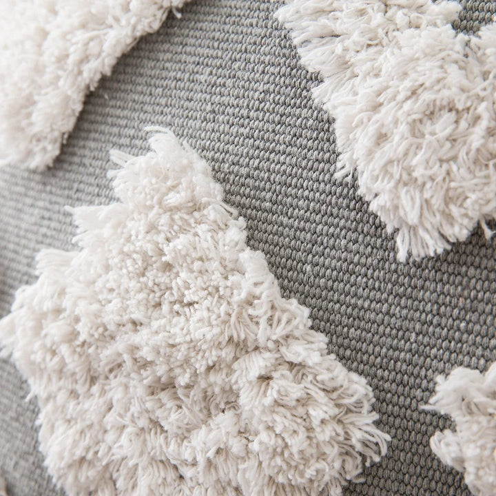 Boho Tufted Pillow Cover – Tassel Cotton Cushion Case