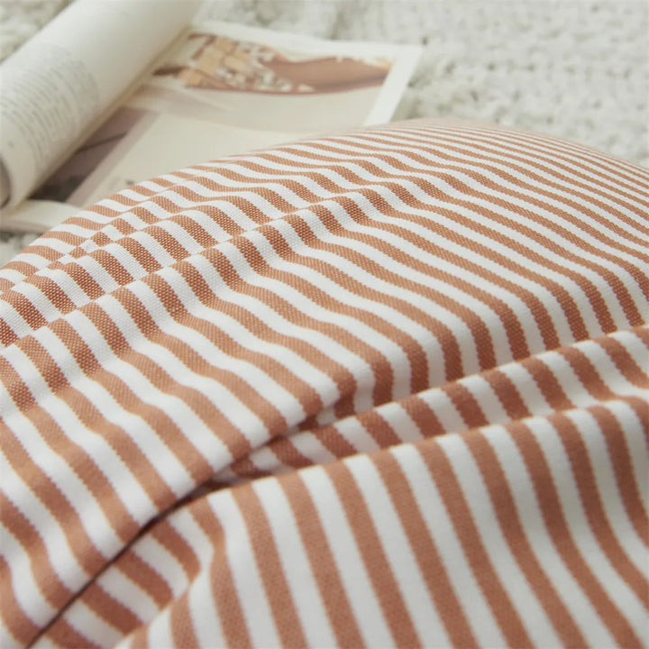 Orange Plaid Cushion Cover for Sofa & Autumn Décor