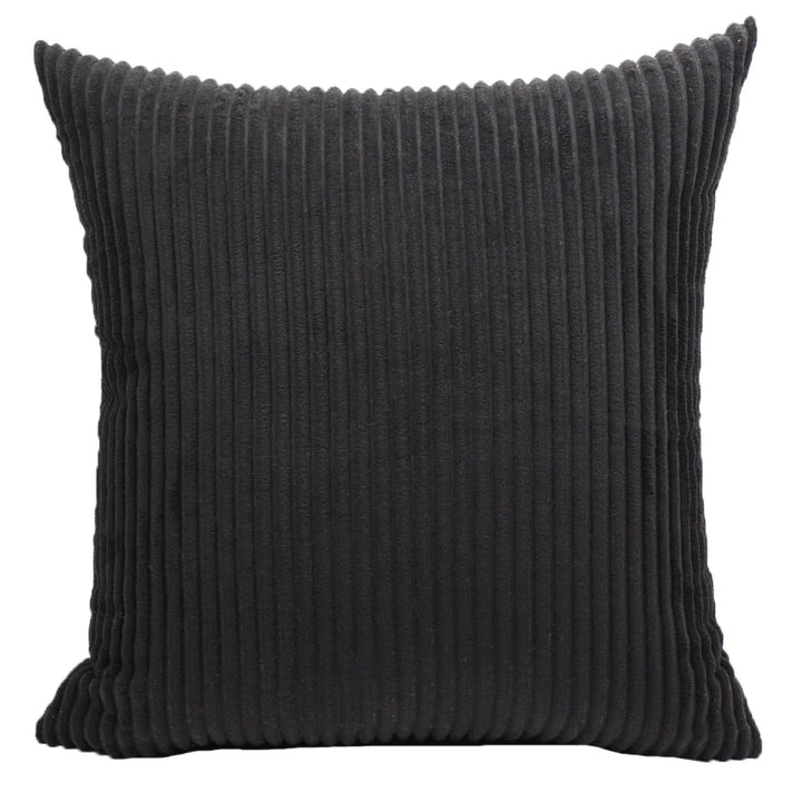 Supersoft Corduroy Cushion Cover – Solid Striped Pillowcase