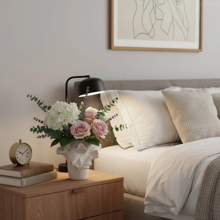 Minimalist Boho Porcelain Flower Vase for Modern Home Decor