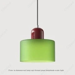 Modern Glass LED Pendant Light – E27 Cream Style Chandelier for Living Room, Bedroom & Dining