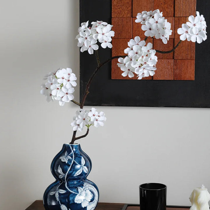 Blue and White Porcelain Vase – Classic Ceramic Table Decor