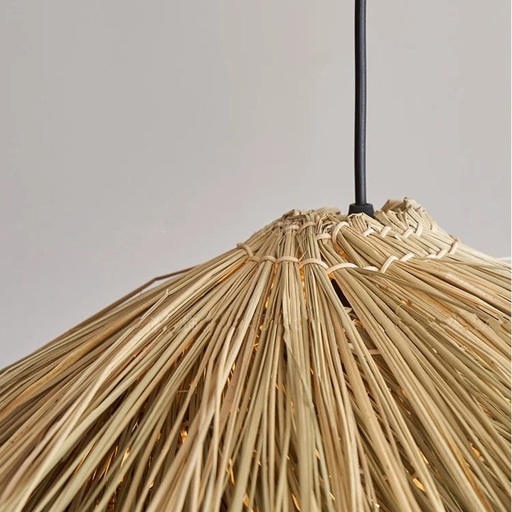 Wabi Sabi Rattan Pendant Light – Nordic LED Chandelier