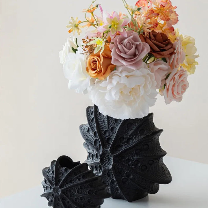 Sea Urchin Ceramic Vase – Modern Home Centerpiece