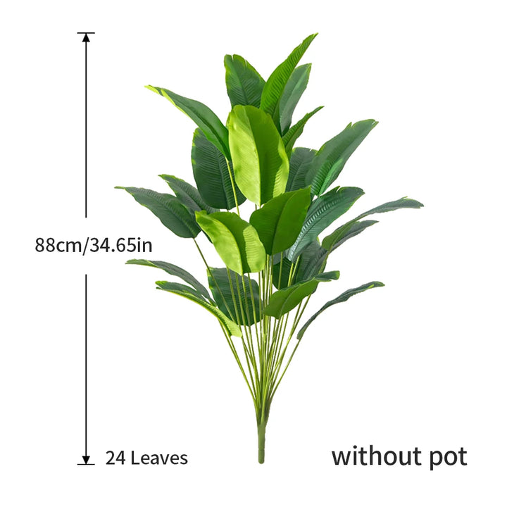 80cm Large Artificial Banana Tree – 18 Leaves Faux Tropical Palm Plant for Home, Garden & Event Décor