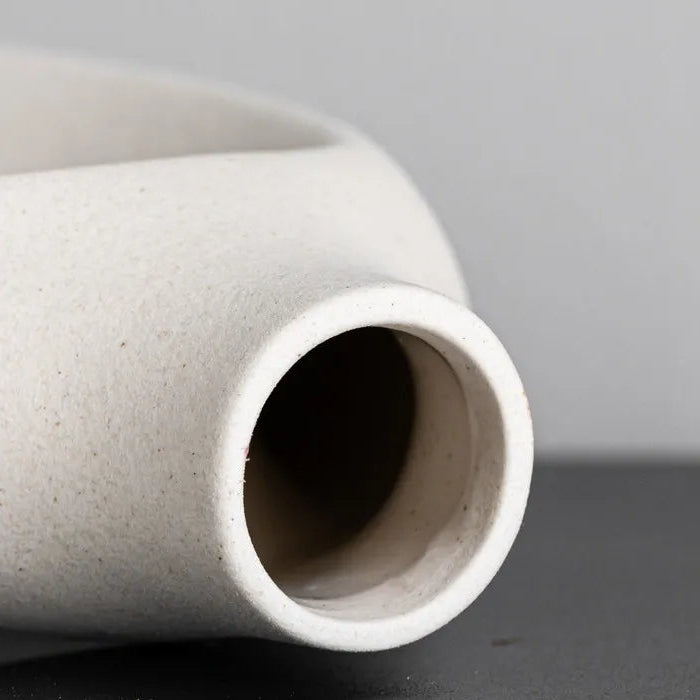 Boho Ceramic Vases Set – Hollow Nordic Tabletop Decor