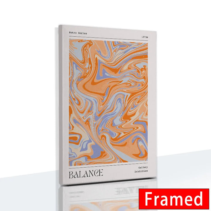 Gradient Spiritual Aura Canvas – Framed Pastel Wall Art