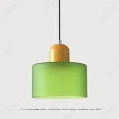 Modern Glass LED Pendant Light – E27 Cream Style Chandelier for Living Room, Bedroom & Dining