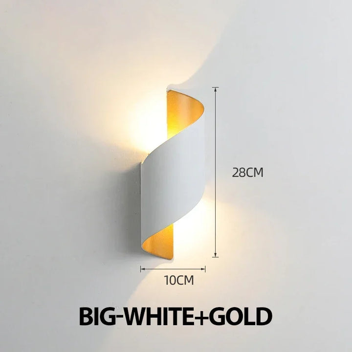 Modern Nordic LED Wall Lamp – 10W Waterproof Indoor & Outdoor Up & Down Sconce Light