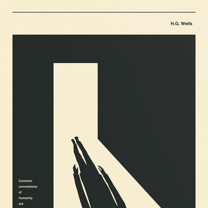 Minimalist Classic Book Cover Poster – Moby-Dick & Alice in Wonderland Canvas Wall Art | Literary Home Decor Print