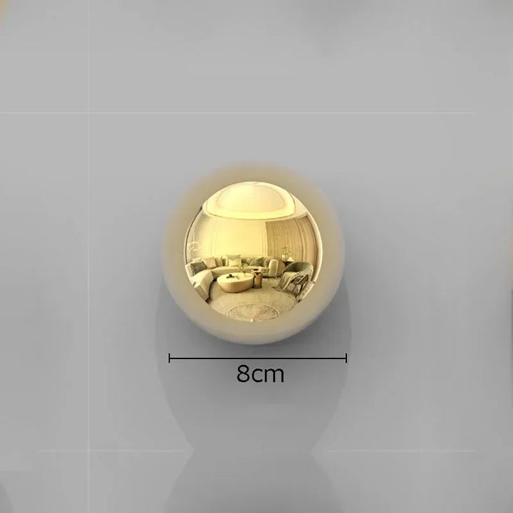 Golden and Silver Ball Wall Hanging Set – Modern Decor