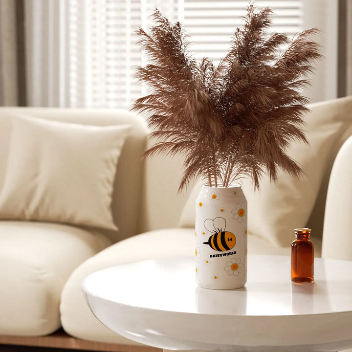 Pop Art Ceramic Can Vase – Modern Flower Holder