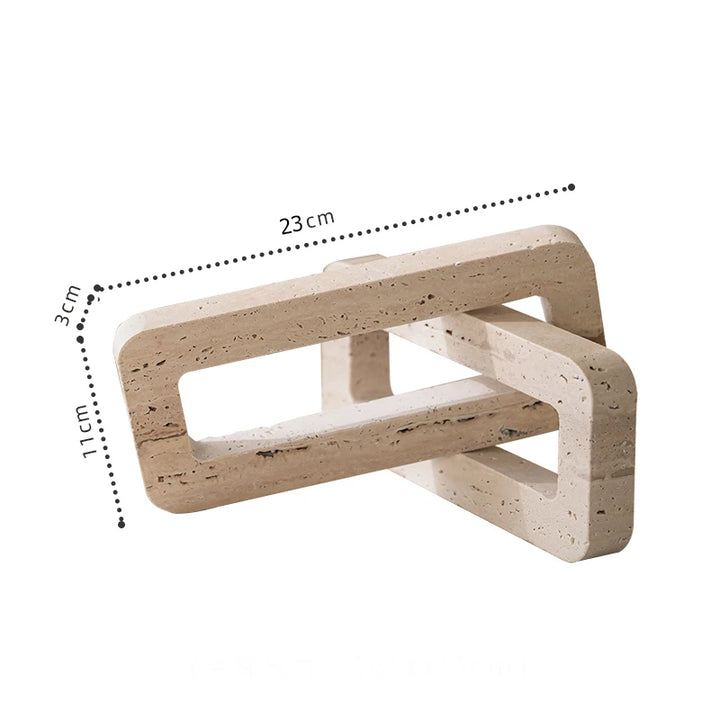 Archway Travertine Sculpture – Luxury Marble Home Décor