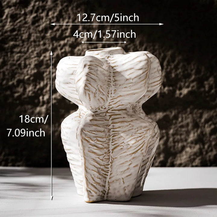 Nordic Ceramic Vase – Japan-Inspired Home & Office Decor