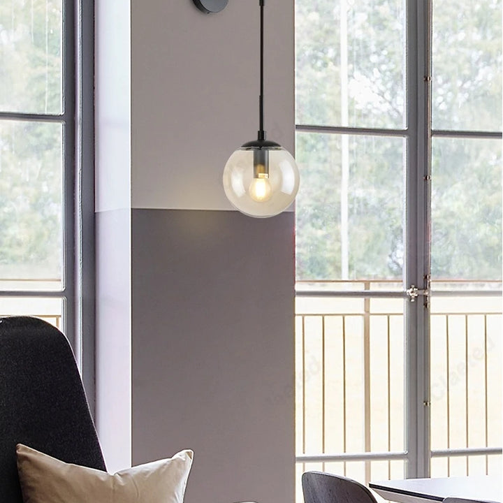 Modern LED Glass Ball Wall Lamp for Bedroom