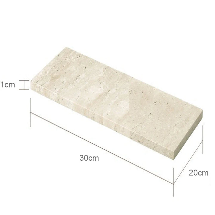 Beige Travertine Marble Bathroom Set – Luxury 9-Piece Natural Stone Accessories