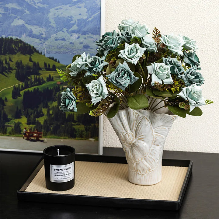 Retro Ceramic Vase – Modern Tabletop Flower Decor