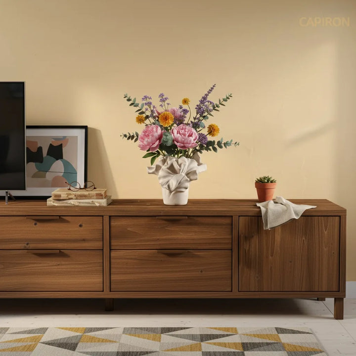 Minimalist Boho Porcelain Flower Vase for Modern Home Decor