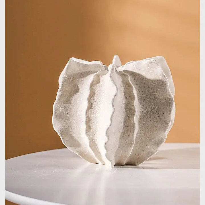 Ceramic Irregular Vase – Modern Nordic Flower Pot for Home