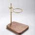 Adjustable Solid Wood & Brass Pour Over Coffee Stand – Hand Brewed Coffee Filter Holder for Home Baristas