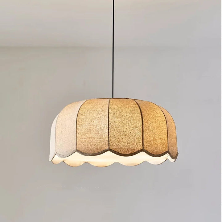 Wabi Sabi Linen Pendant Light – Nordic Minimalist Chandelier
