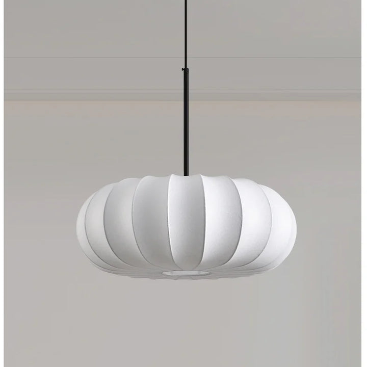 Wabi Sabi Silk LED Pendant Light – Japanese Style Lamp