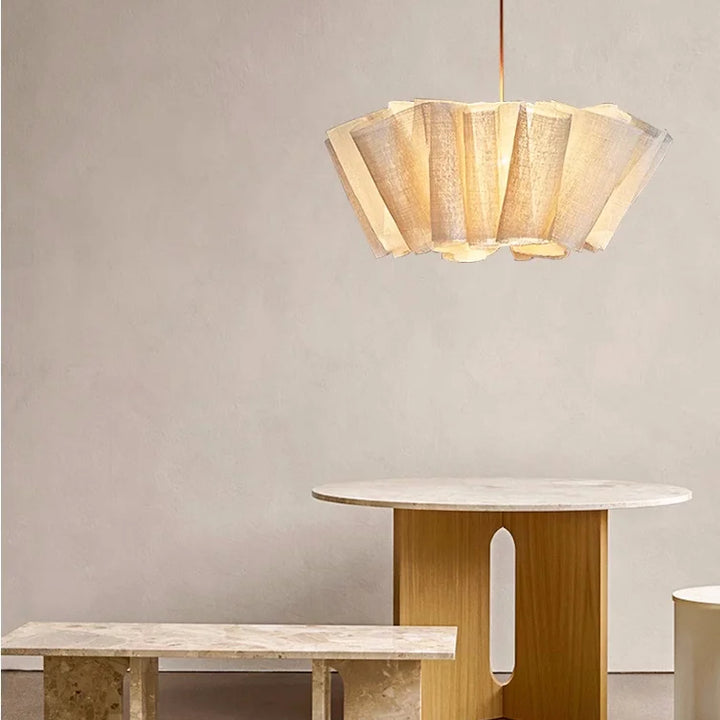 Nordic White LED Pendant Light – Wabi Sabi Chandelier