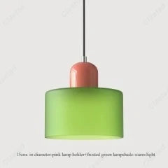 Modern Glass LED Pendant Light – E27 Cream Style Chandelier for Living Room, Bedroom & Dining