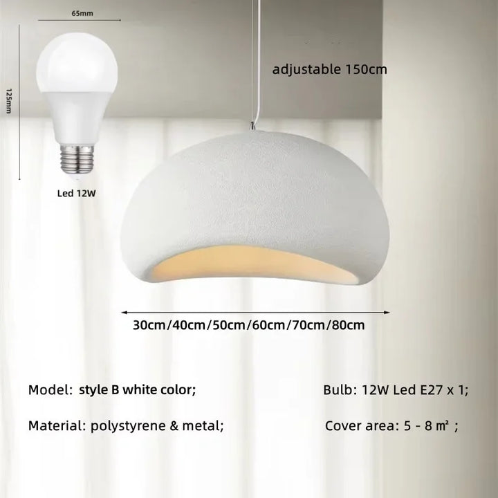 Nordic Wabi Sabi LED Pendant Light – Bar & Restaurant