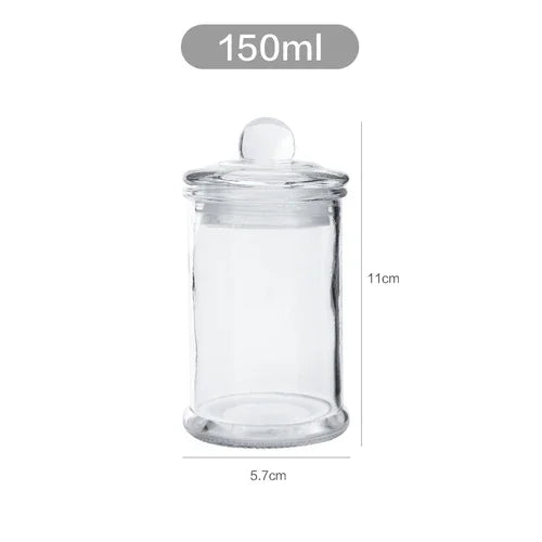 Minimalist Glass Storage Jar – Sealed Candy & Spice Container