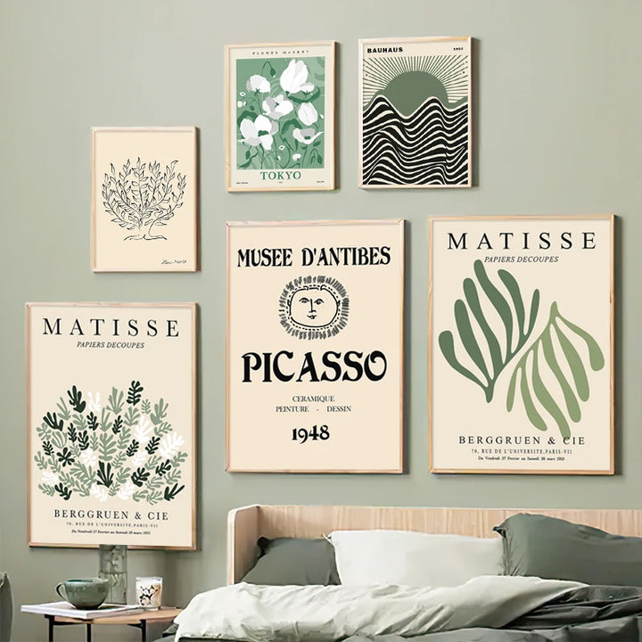 Matisse Picasso Canvas Print – Flower Market Wall Art