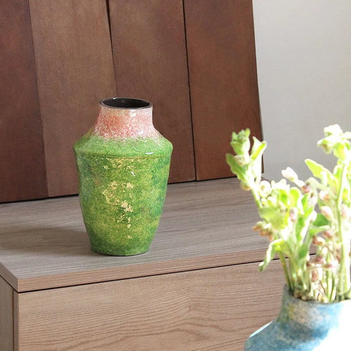 Impressionism Ceramic Vase – Abstract Modern Centerpiece