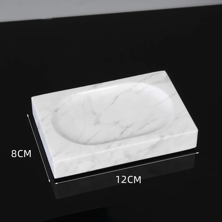 Volakas White Marble Bathroom Accessories Set