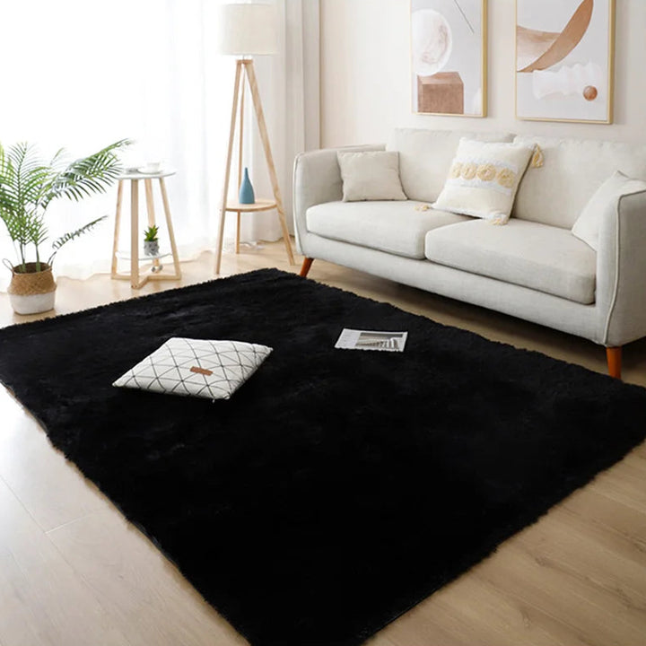 Long Plush Modern Soft Rug for Living Room