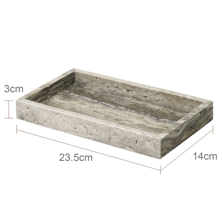Grigio Travertine Bathroom Set – Natural Marble Accessories