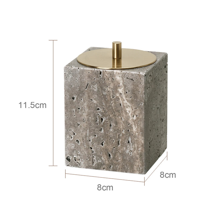 Grigio Travertine Bathroom Set – Natural Marble Accessories