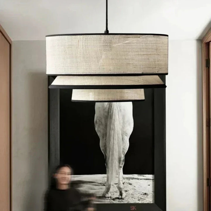 Nordic Wabi Sabi Pendant Lamp – LED Bar Droplight