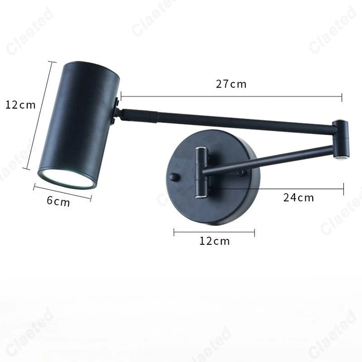 Modern Folding LED Wall Lamp – Adjustable Reading Light