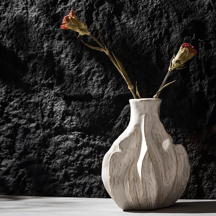Vintage Ceramic Ikebana Vase – Retro Floral Centerpiece