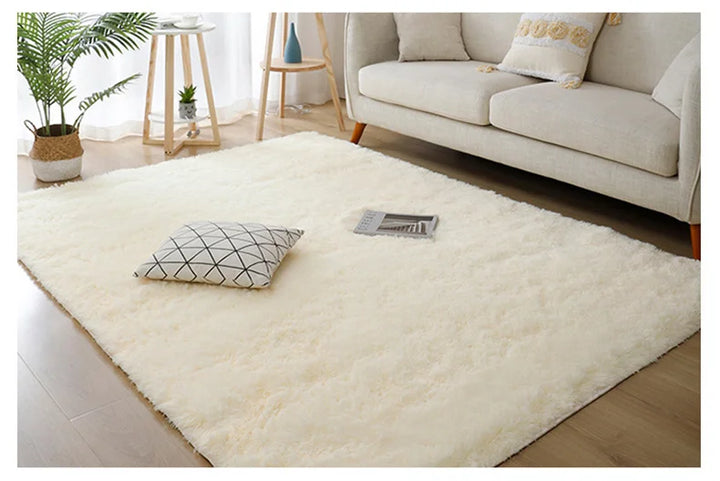 Long Plush Modern Soft Rug for Living Room