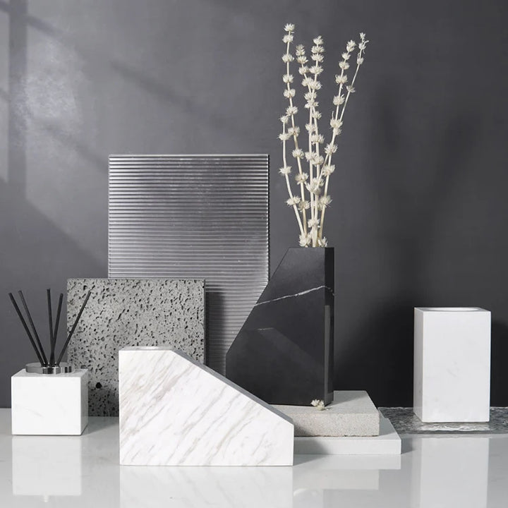 Black Nero Marquina Marble Bathroom Set – Luxury Accessories