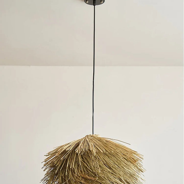 Wabi Sabi Rattan Pendant Light – Nordic LED Chandelier