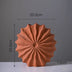 Shell Shaped Ceramic Vase – Minimalist Orange Home Decor
