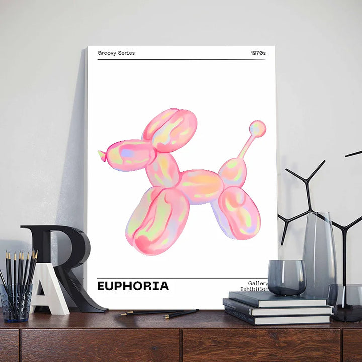 Gradient Spiritual Aura Canvas – Framed Pastel Wall Art