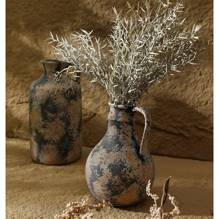 Earthenware Ceramic Vase – Nordic Wabi Sabi Decor