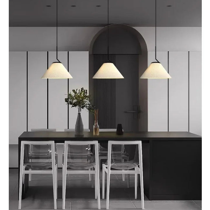 Pleated Fabric Pendant Light – Modern Nordic Ceiling Lamp