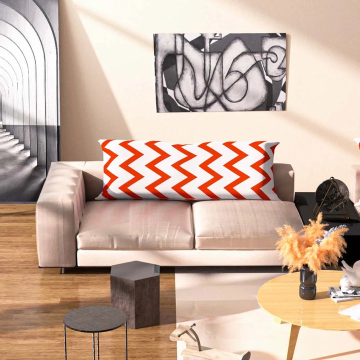 Nordic Cotton Long Pillow Case – Soft Wave Body Pillow Cover